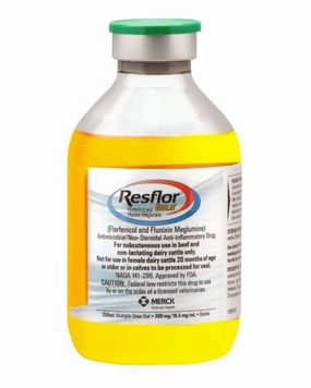 Rx Resflor Gold (florfenicol & flunixin meglumine) for Cattle
