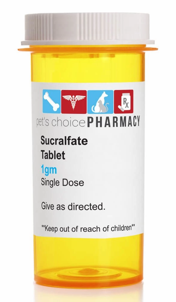 Rx Sucralfate (Generic) Tablets for Horses, Dogs, & Cats, 1 gram