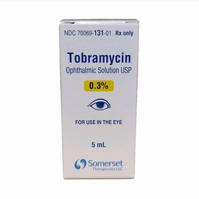 Rx Tobramycin (Generic) Opthalmic Solution 0.3%, 5ml bottle