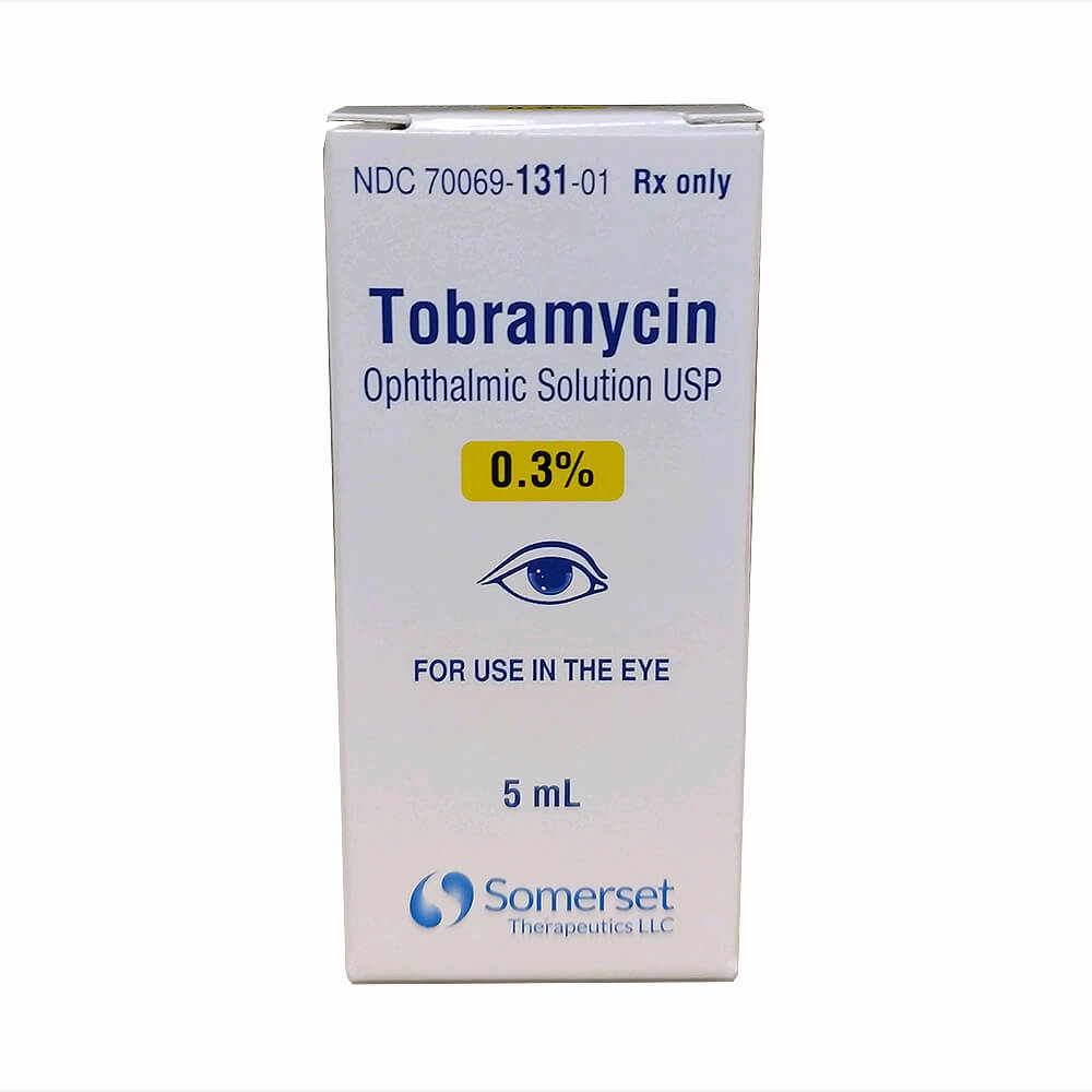 Rx Tobramycin (Generic) Opthalmic Solution 0.3%, 5ml bottle