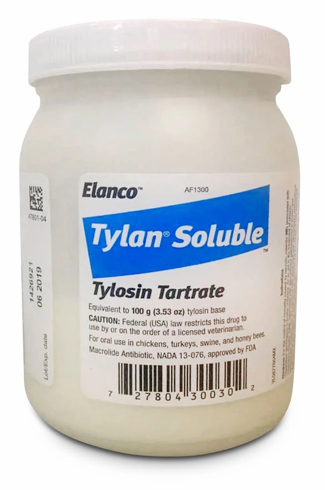 Rx Tylan (tylosin tartrate) Soluble Powder, 100 gm