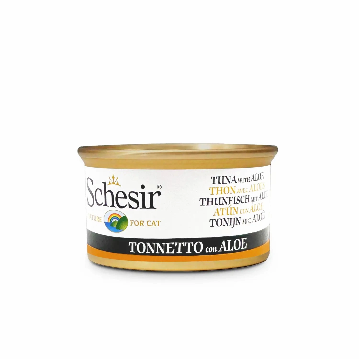 Schesir - Complementary Wet Food for Adult Cats - Tuna with Aloe 85g