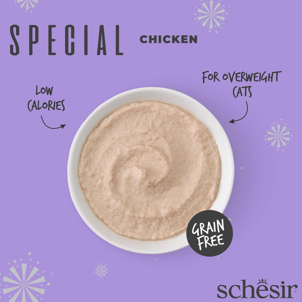 Schesir Special Mousse Light Chicken Grain-Free Adult Pouch Cat Food 70g
