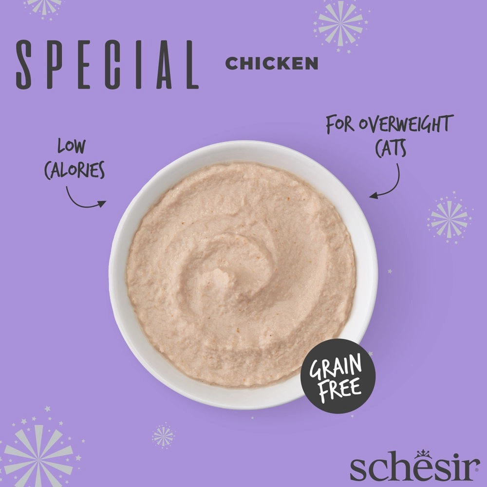 Schesir Special Mousse Light Chicken Grain-Free Adult Pouch Cat Food 70g