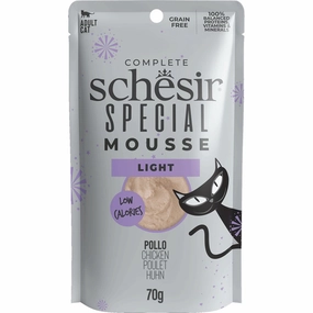 Schesir Special Mousse Light Chicken Grain-Free Adult Pouch Cat Food 70g