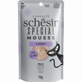 Schesir Special Mousse Light Chicken Grain-Free Adult Pouch Cat Food 70g