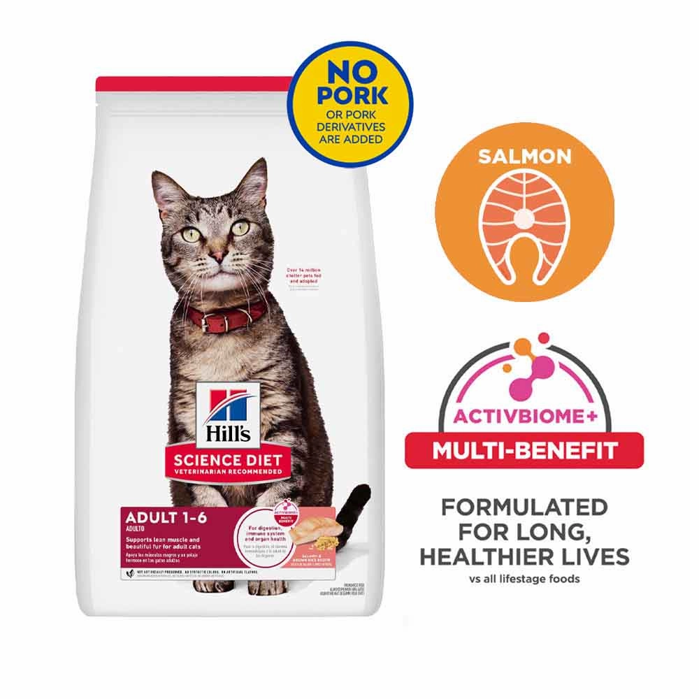 Science Diet Adult Salmon & Brown Rice Dry Cat Food 3.5lb