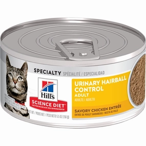 Science Diet Adult Urinary Hairball Control Savory Chicken Entre Wet Cat Food