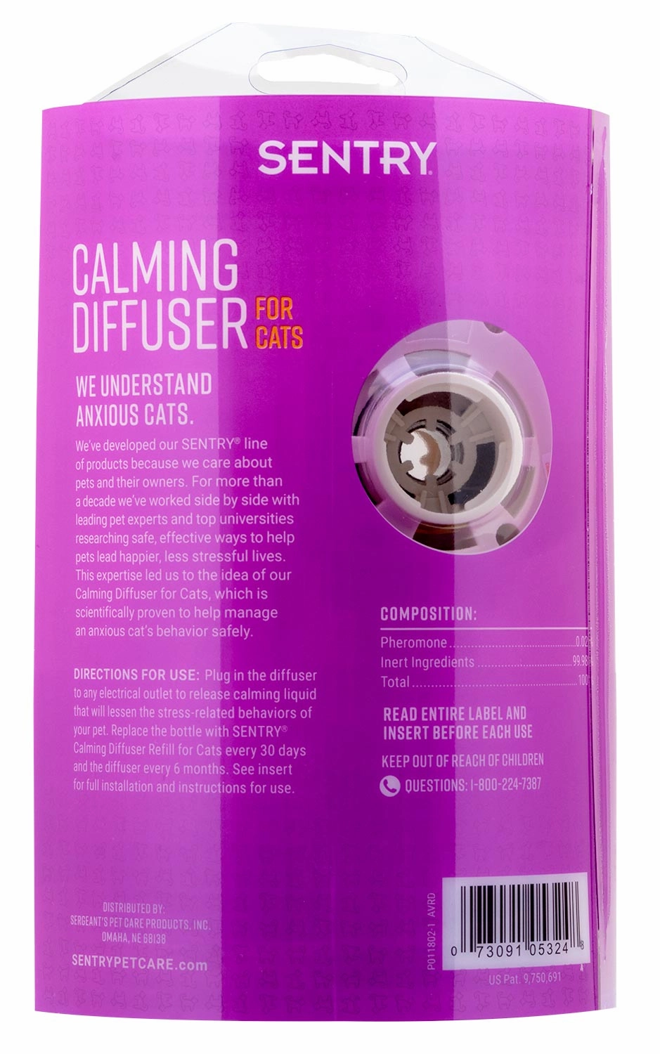 SENTRY Calming Diffuser Kit & Refills for Cats