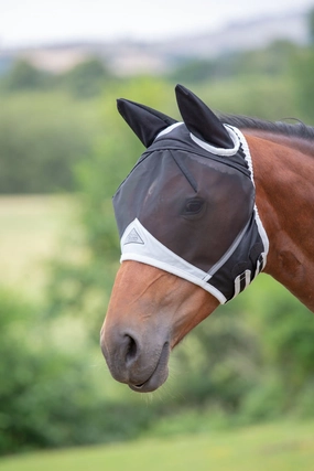 Shires Fine Mesh Horse Fly Mask with Ears