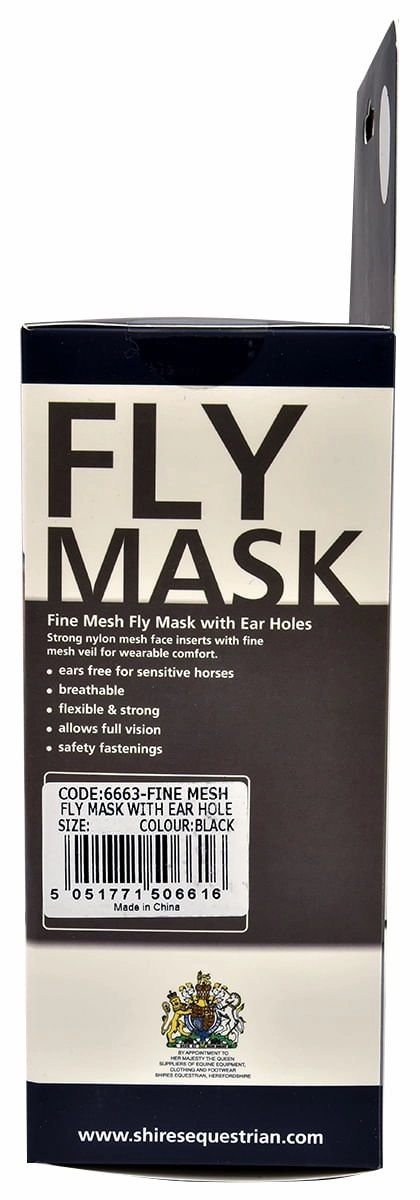 Shires Fine Mesh Horse Fly Mask without Ears