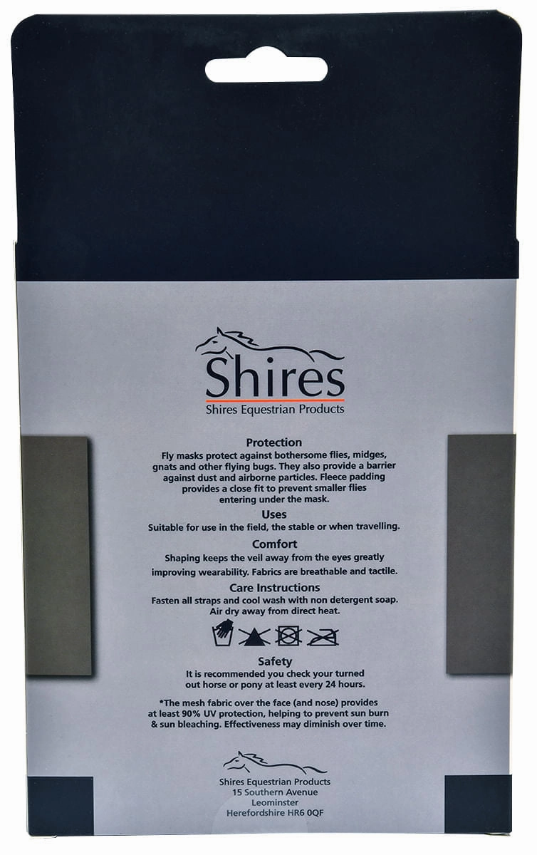 Shires Fine Mesh Horse Fly Mask without Ears
