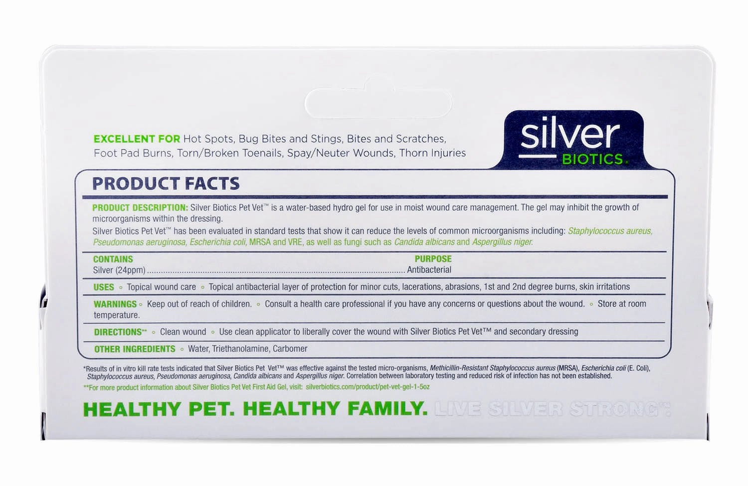 Silver Biotics Pet Vet Antibacterial First Aid Gel