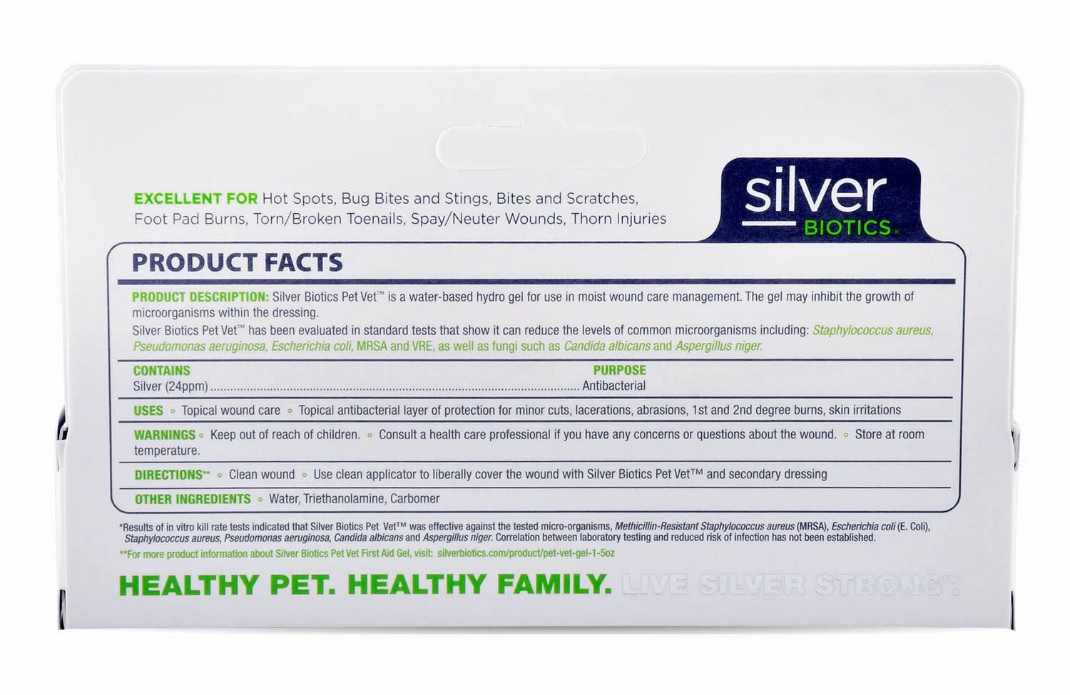 Silver Biotics Pet Vet Antibacterial First Aid Gel