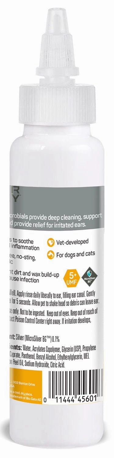 Silver Honey Rapid Ear Care Vet Strength Ear Rinse, 4 fl oz Bottle
