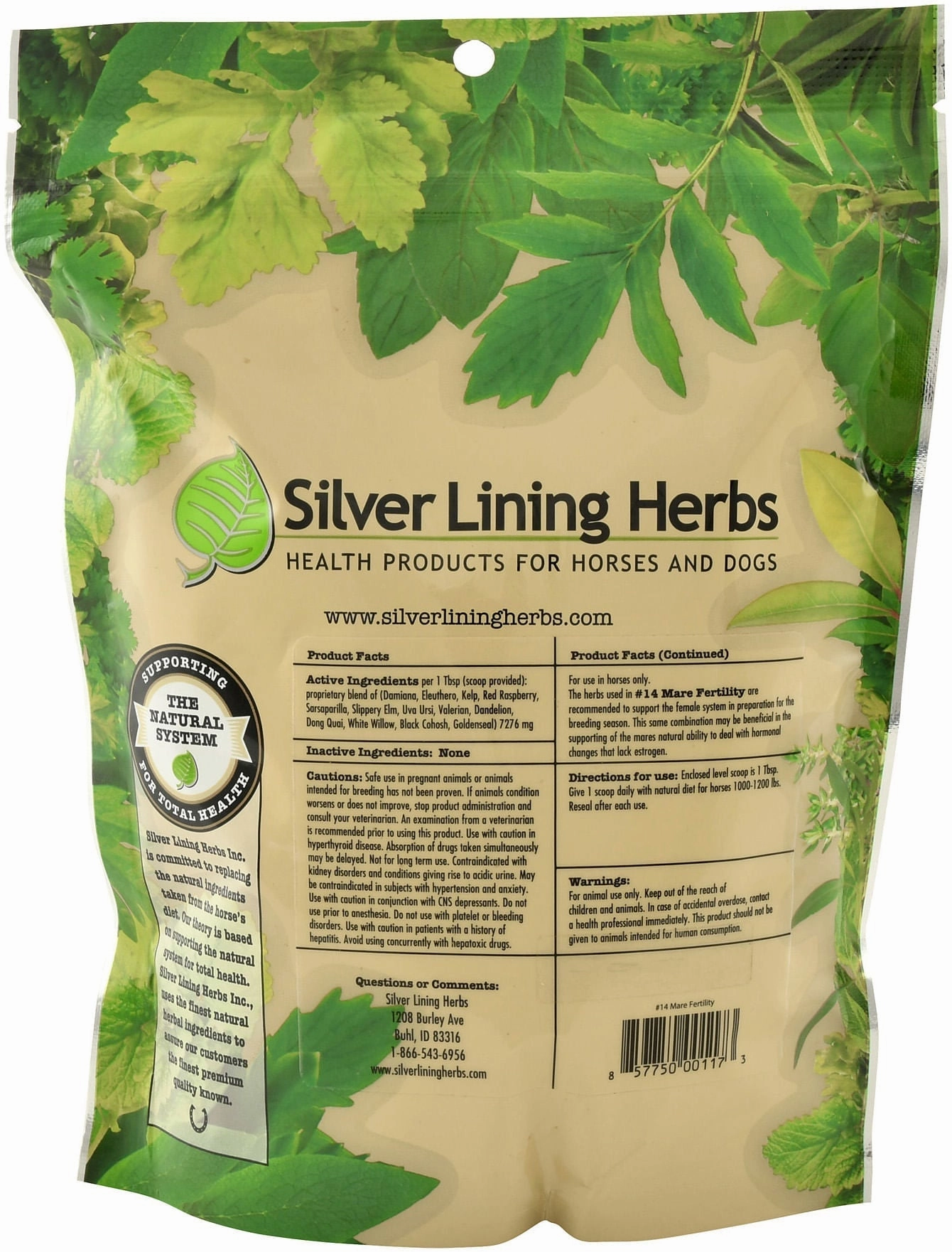 Silver Lining Herbs Mare Fertility
