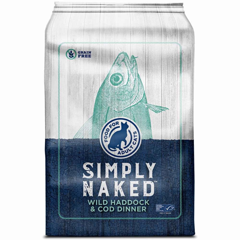 Simply Naked Wild Haddock & Cod Dinner Grain-Free Adult Dry Cat Food (Exp Aug 2025)
