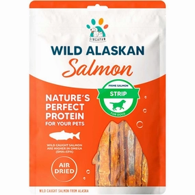 Singapaw Wild Alaskan Salmon Prime Strip Air-Dried Dog Treats 70g