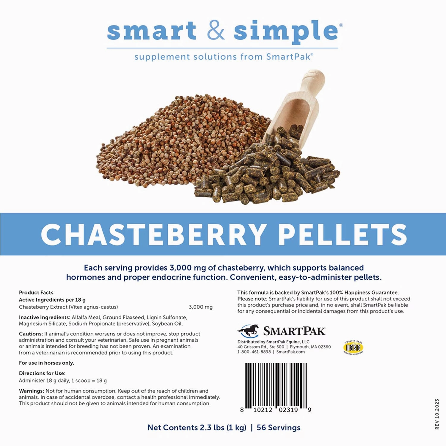 SmartEquine Smart & Simple Chasteberry Pellets