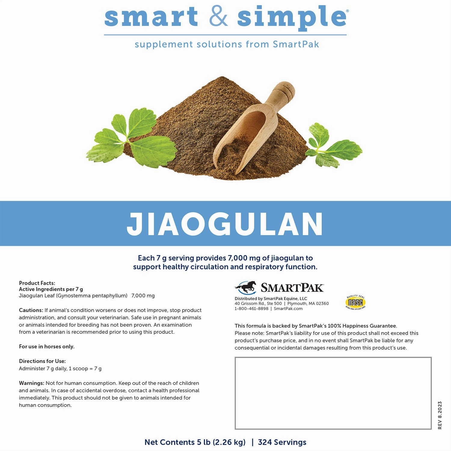 SmartEquine Smart & Simple Jiaogulan Supplement for Horses