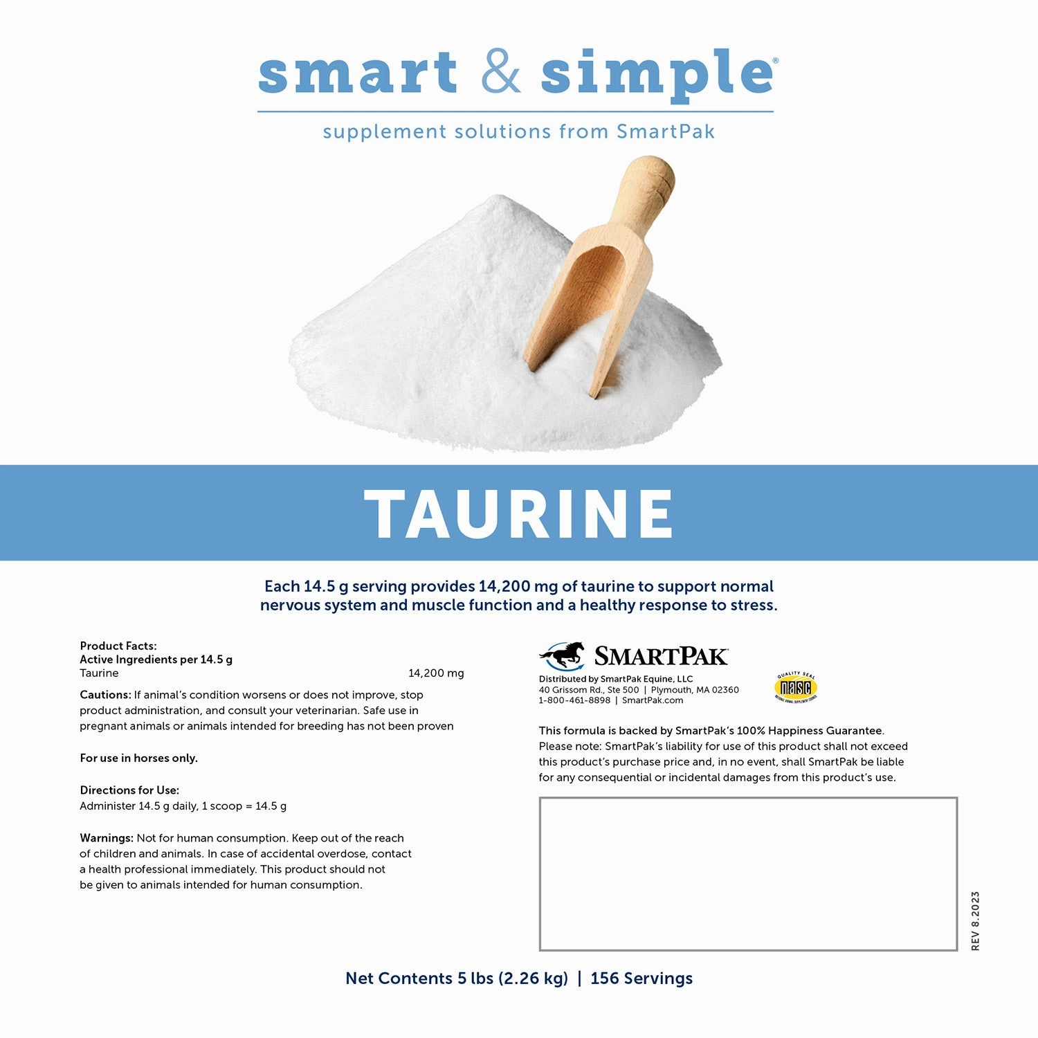SmartEquine Smart & Simple Taruine Powder