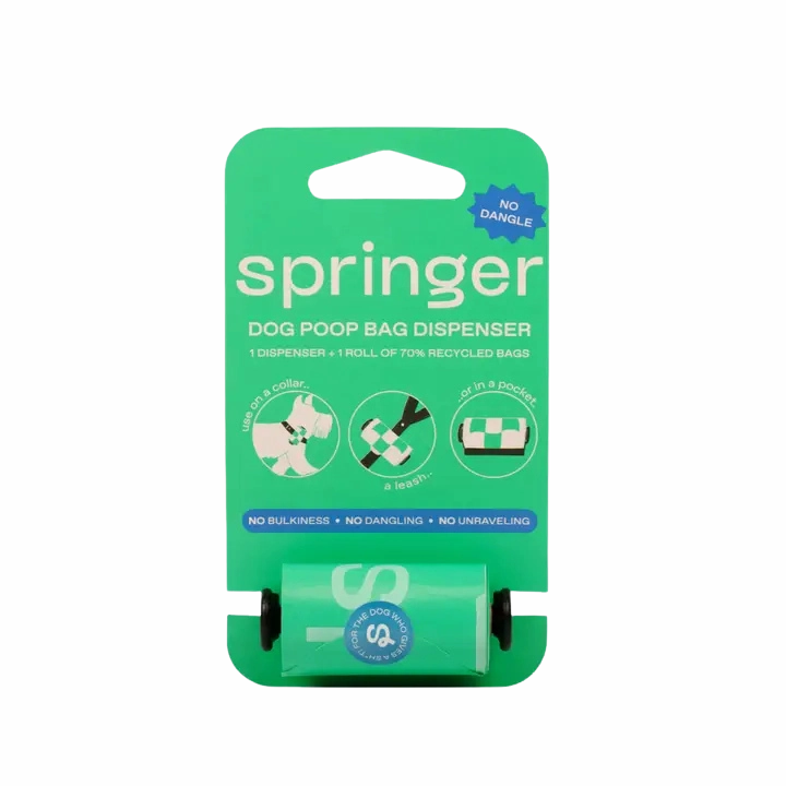 Springer Dog Poop Bag Dispenser Holder   Roll - Black