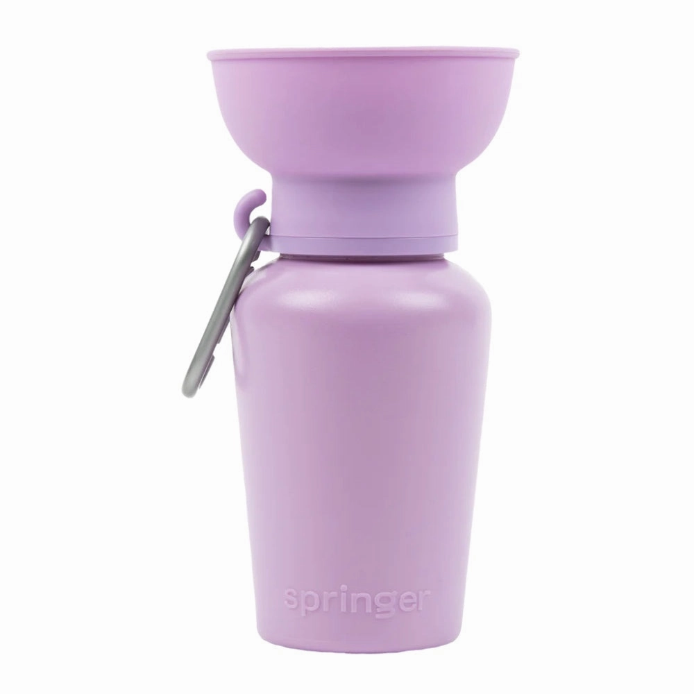 Springer Flip Dog Travel Water Bottle 590ml (Lilac)