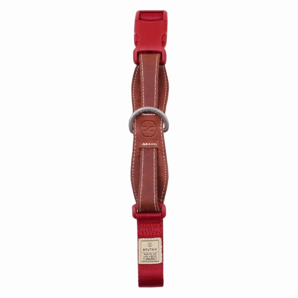 Sputnik Nylon Dog Collar (Red)
