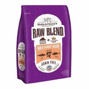 Stella & Chewy's Freeze-Dried Raw Blend Kibble Wild-Caught Fish Grain-Free Dry Cat Food 5lb