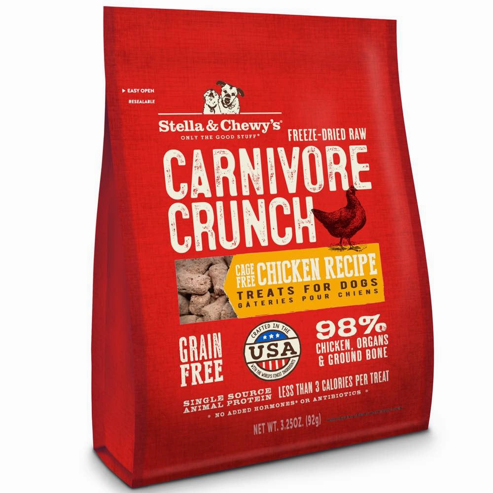Stella & Chewys Carnivore Crunch Chicken Grain-Free Freeze-Dried Dog Treats 3.25oz