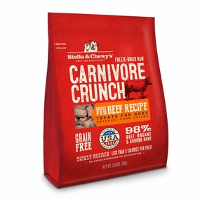 Stella & Chewys Carnivore Crunch Grass-Fed Beef Grain-Free Freeze-Dried Dog Treats 3.25oz