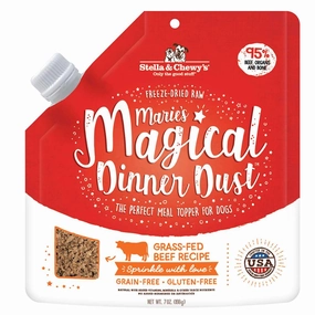 Stella & Chewys Maries Magical Dinner Dust Beef Grain Free Freeze-Dried Raw Dog Food 7oz