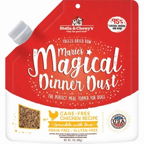 Stella & Chewys Maries Magical Dinner Dust Chicken Freeze-Dried Dog Food Topper 7oz
