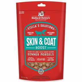 Stella & Chewys Stellas Solutions Skin & Coat Boost Lamb & Salmon Grain-Free Freeze-Dried Raw Dog Food