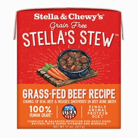 Stella & Chewys Stellas Stew Grass-Fed Beef Grain-Free Adult Wet Dog Food 11oz