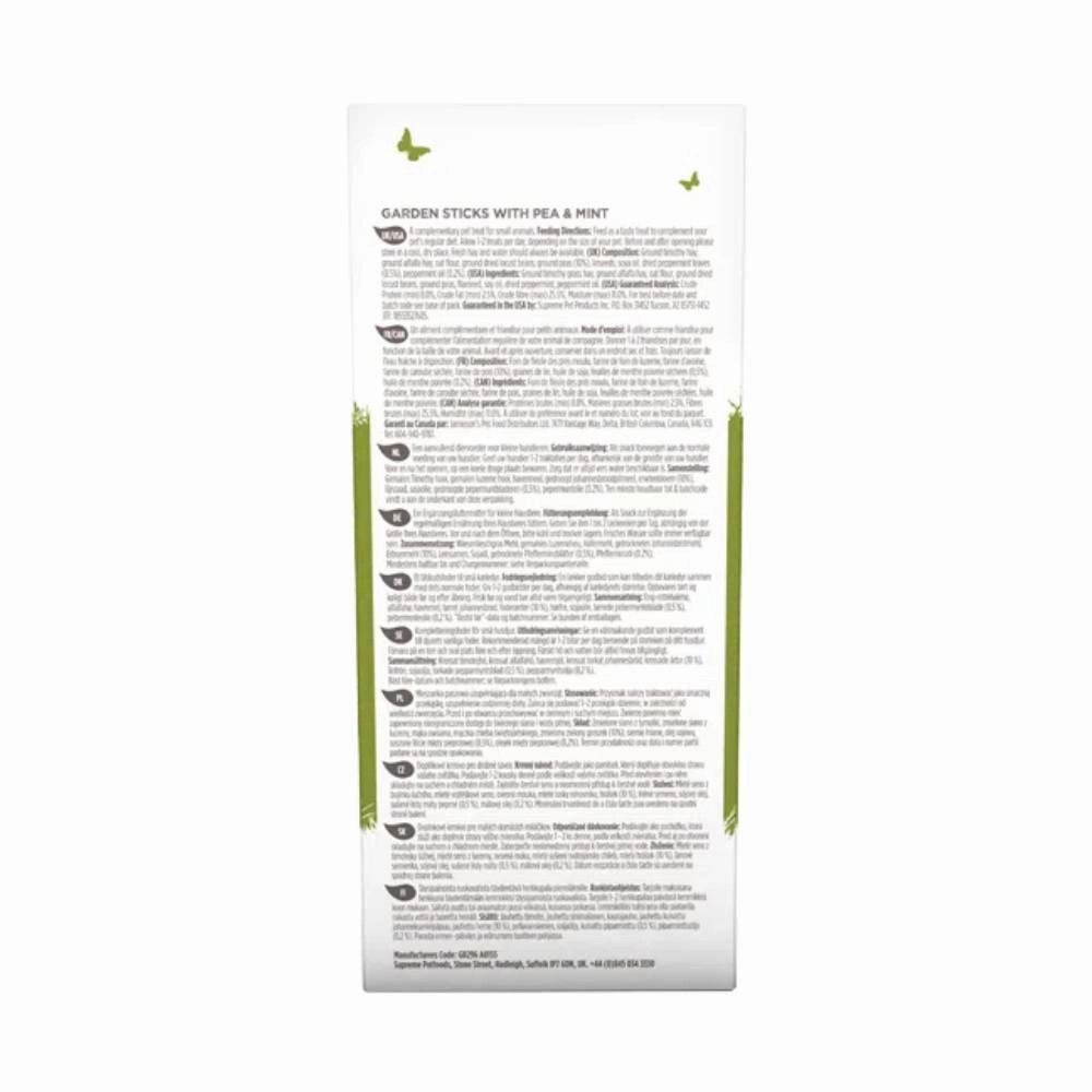 Supreme Science Selective Garden Sticks with Pea & Mint 60g