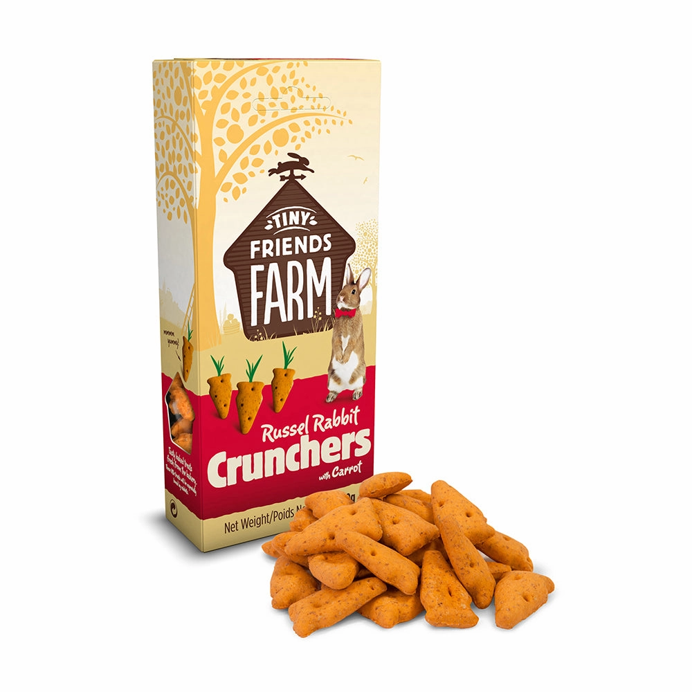 Supreme Tiny Friends Farm Russel Rabbit Crunchers with Carrot 120g