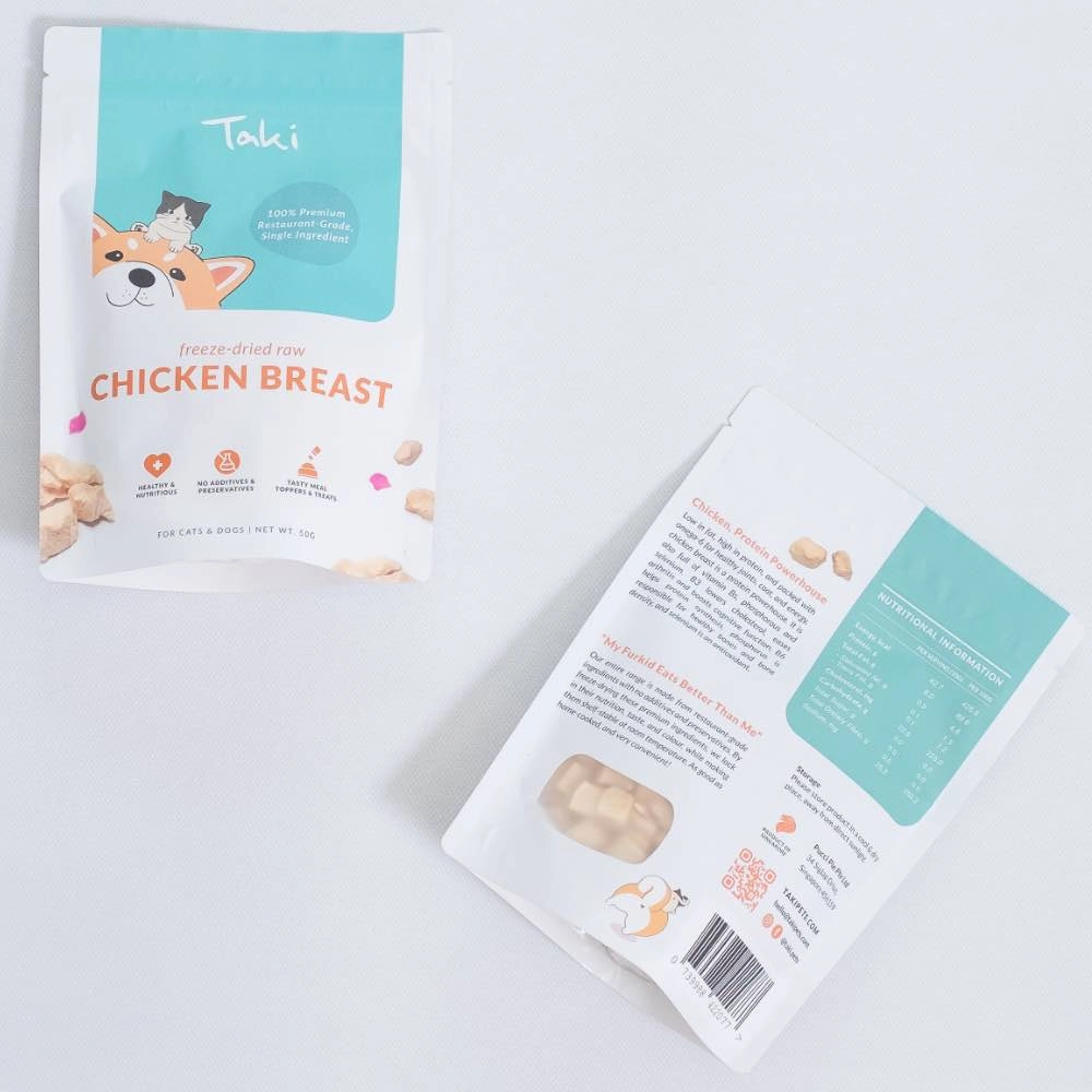 Taki Chicken Breast Freeze-Dried Treats For Cats & Dogs 50g