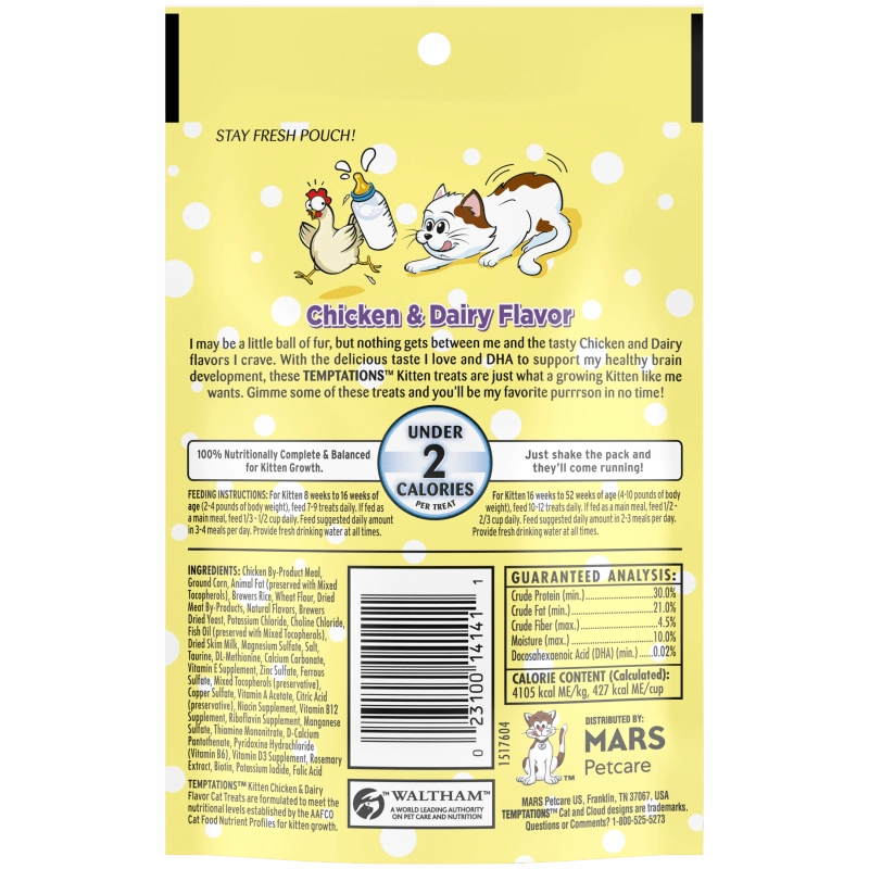 Temptations Kitten Chicken & Dairy Cat Treats