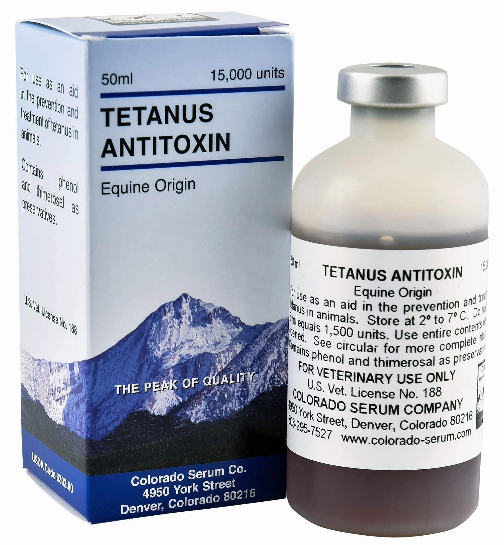 Tetanus Antitoxin Vaccine for Horses & Livestock