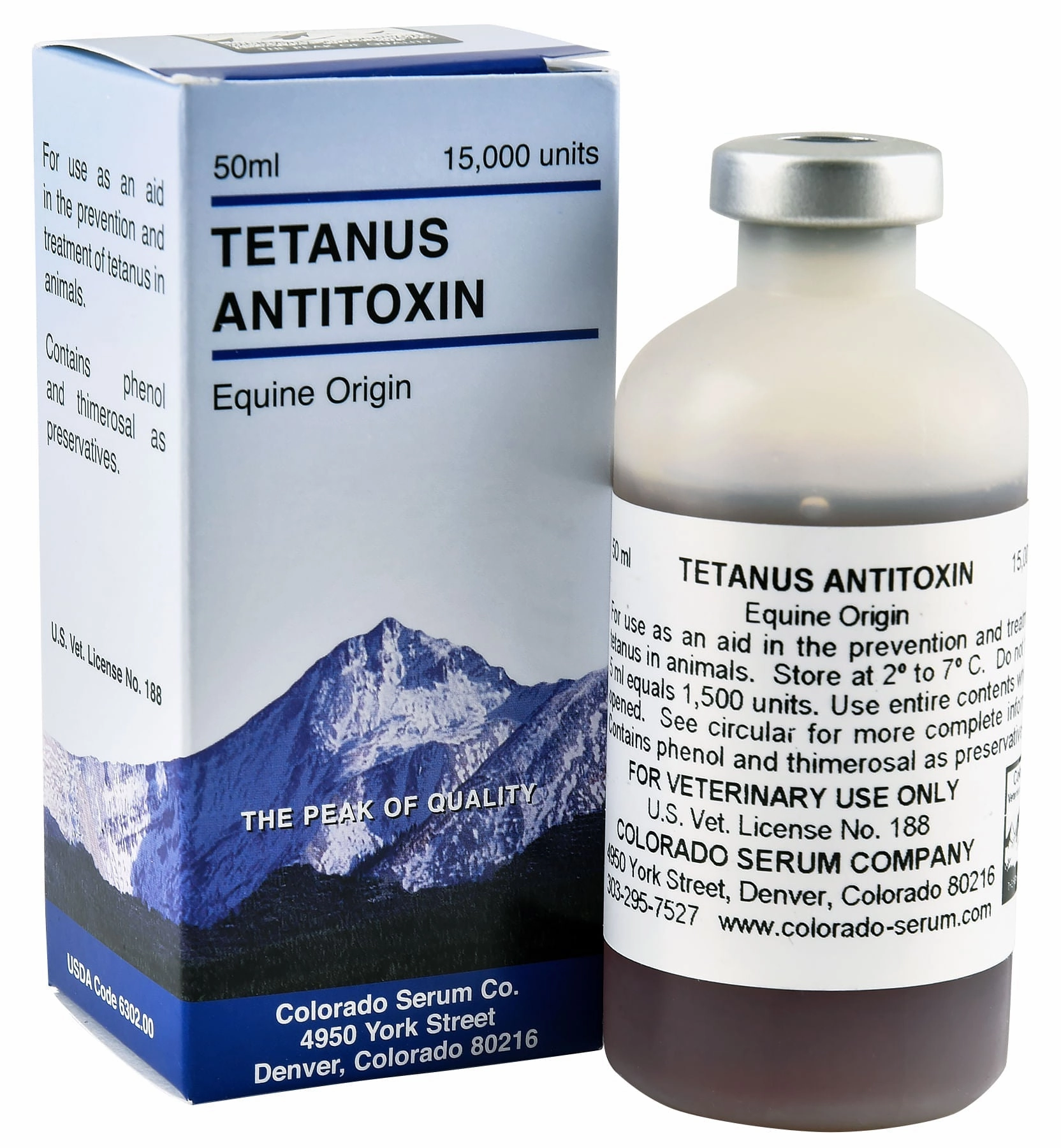 Tetanus Antitoxin Vaccine for Horses & Livestock