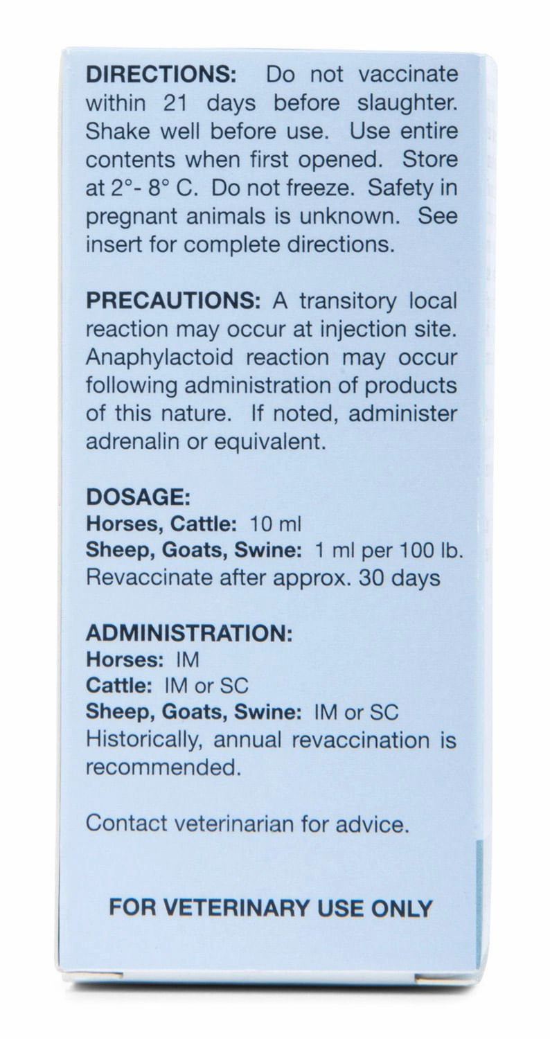 Tetanus Toxoid Vaccine for Animals