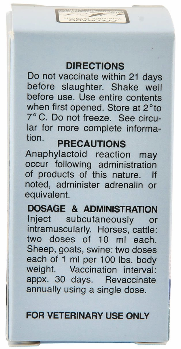Tetanus Toxoid Vaccine for Animals