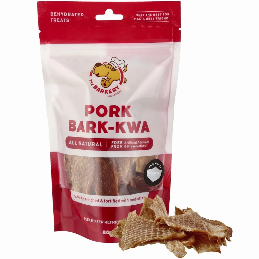 The Barkery Pork Bark-Kwa Dehydrated Dog Treats