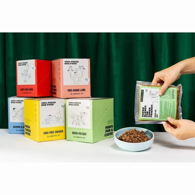 The Grateful Pet Gently Cooked Grass-Fed Beef Frozen Dog Food 2kg