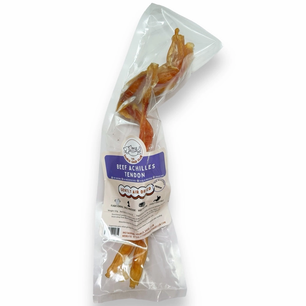 The Source-Sage Club Beef Achilles Tendon Grain-Free Dog Chews 1pc