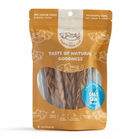 The Source-Sage Club Braided Goat Skin Dog Treats 100g