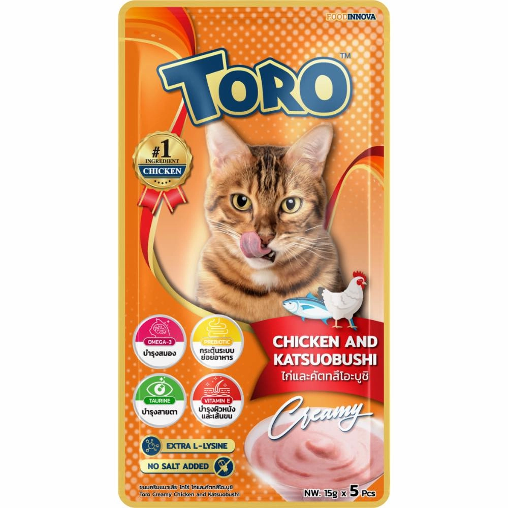 Toro Chicken With Katsuobushi Puree Cat Treats 75g