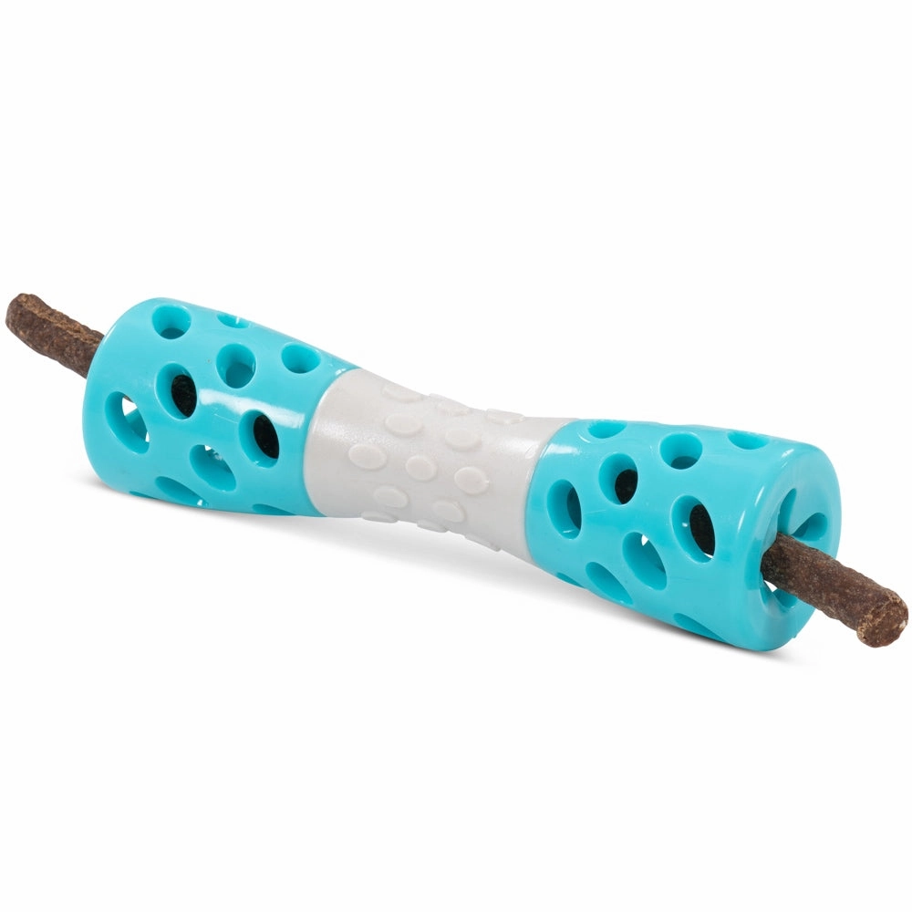 Totally Pooched Toss'n Stuff Rubber Hourglass Dog Toy (Green)