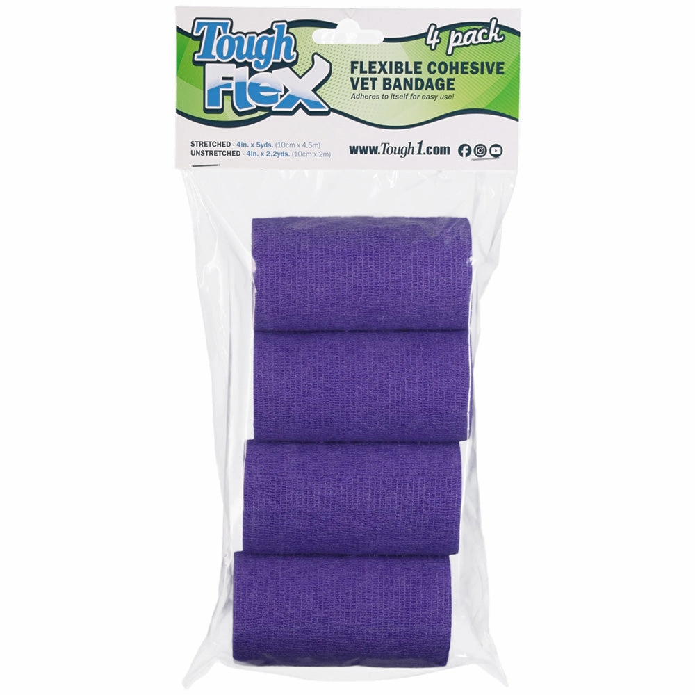 Tough Flex Cohesive Vet Bandages, 4 pk